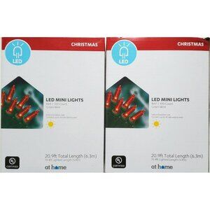 New Red LED Mini String Lights 2 Boxes 100 Bulbs Valentines Xmas Patio Wedding